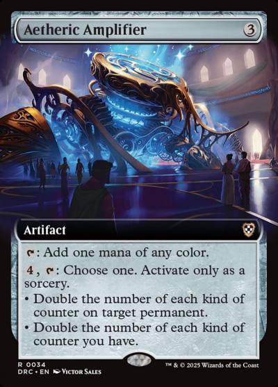 Aetheric Amplifier DRC-34 Aetherdrift Commander Magic card