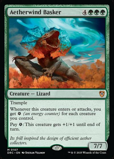 Aetherwind Basker DRC-107 Aetherdrift Commander Magic card