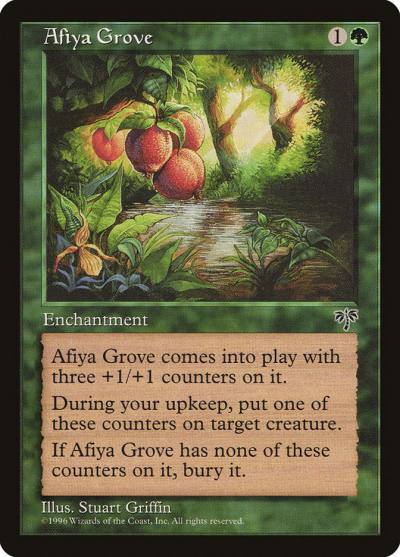 Afiya Grove MIR-205 Mirage Magic card