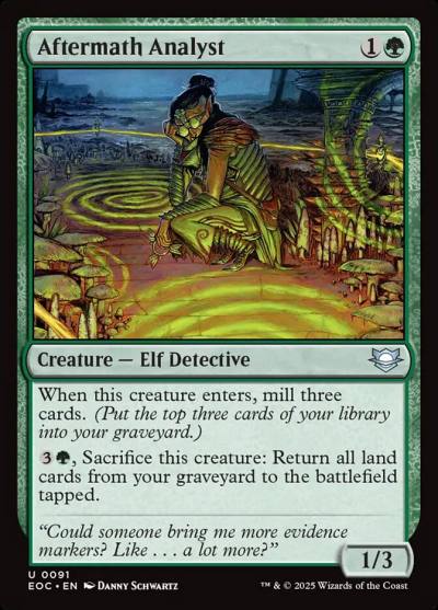 Aftermath Analyst EOC-91 Edge of Eternities Commander Magic card