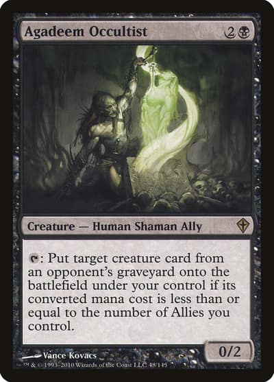Agadeem Occultist 48 Worldwake Magic card