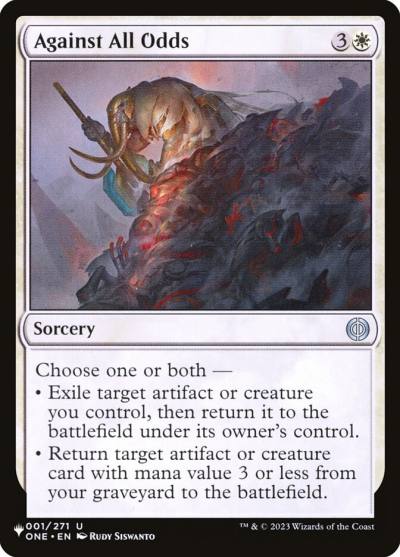 Against All Odds PLST-ONE-1 The List Magic card