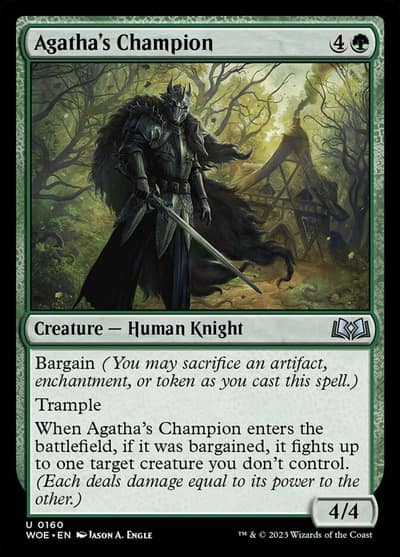 Agatha's Champion 160 Wilds of Eldraine Magic card