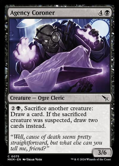 Agency Coroner 75 Murders at Karlov Manor Magic card