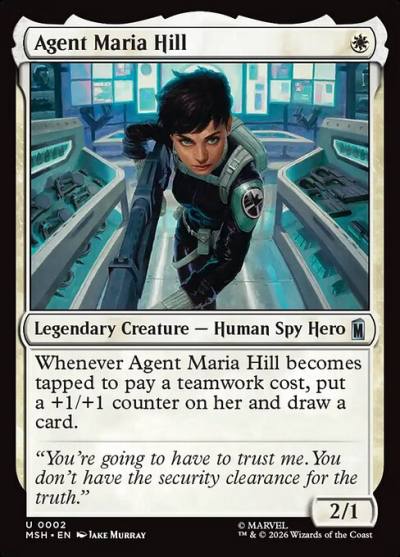 Agent Maria Hill MSH-2 Marvel Super Heroes Magic card