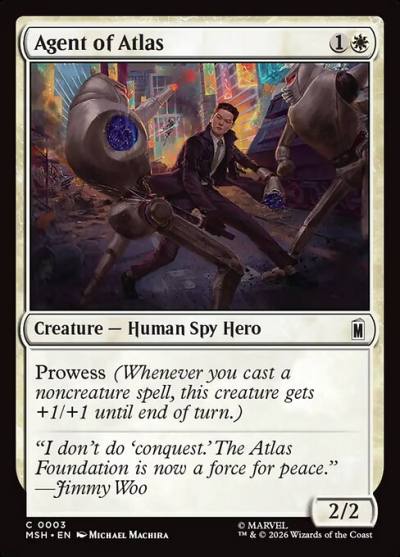 Agent of Atlas MSH-3 Marvel Super Heroes Magic card
