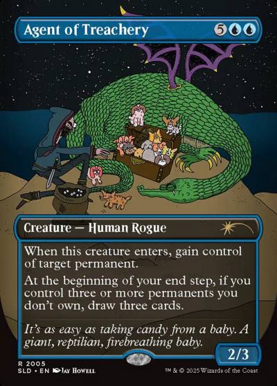 Agent of Treachery SLD-2005 Secret Lair Drop Magic card