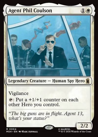 Agent Phil Coulson MSH-4 Marvel Super Heroes Magic card