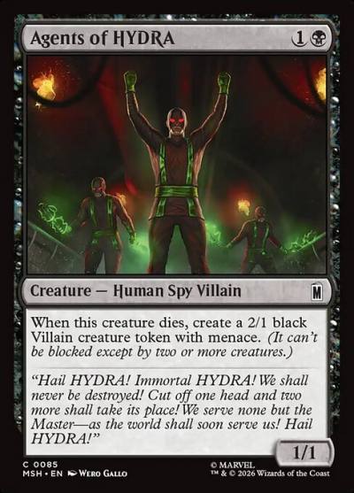 Agents of HYDRA MSH-85 Marvel Super Heroes Magic card