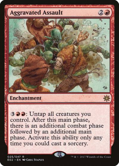 Aggravated Assault E02-25 Explorers of Ixalan Magic card