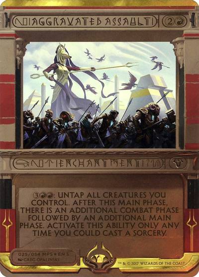 Aggravated Assault MP2-25 Amonkhet Invocations Magic card
