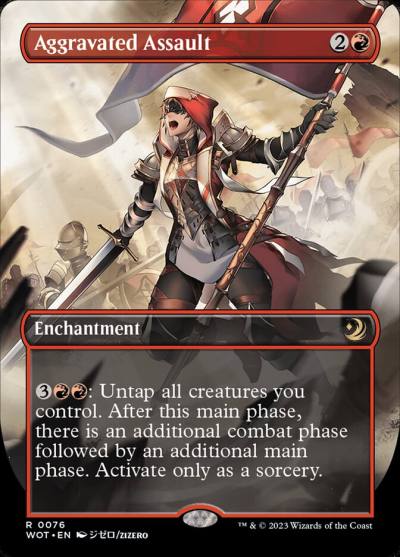 Aggravated Assault WOT-76 Wilds of Eldraine: Enchanting Tales Magic card