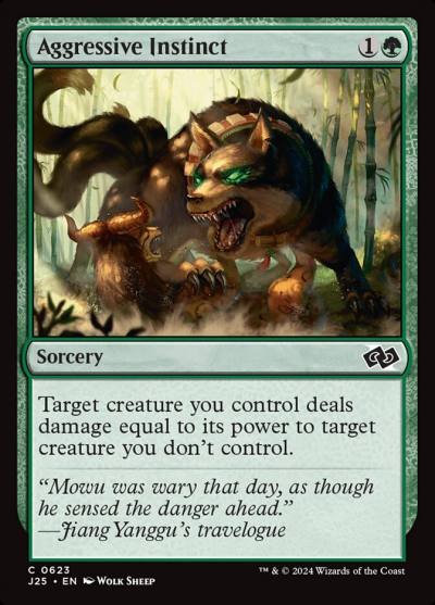 Aggressive Instinct J25-623 Foundations Jumpstart Magic card