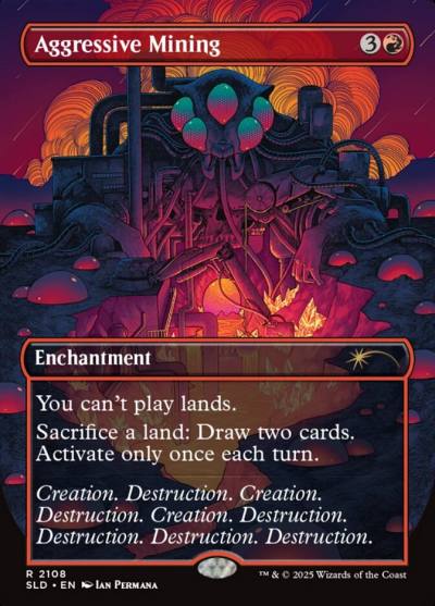 Aggressive Mining SLD-2108 Secret Lair Drop Magic card