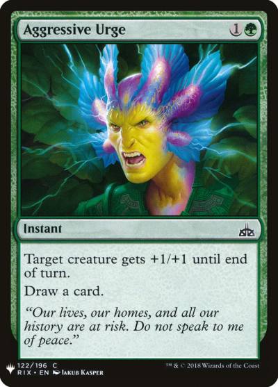 Aggressive Urge PLST-RIX-122 The List Magic card