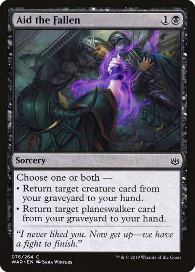 Aid the Fallen WAR-76 War of the Spark Magic card
