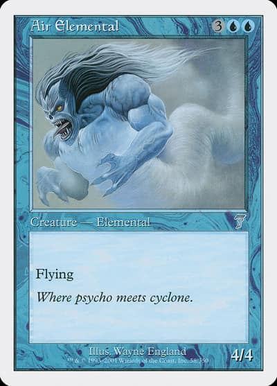 Air Elemental 7ED-58 Seventh Edition Magic card