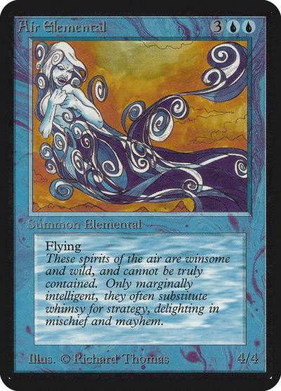 Air Elemental LEA-46 Limited Edition Alpha Magic card