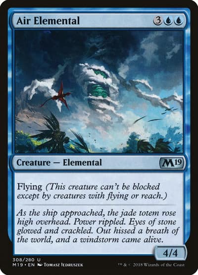 Air Elemental M19-308 Core Set 2019 Magic card