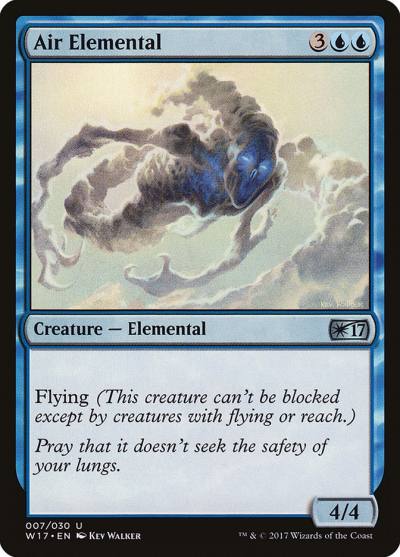 Air Elemental W17-7 Welcome Deck 2017 Magic card