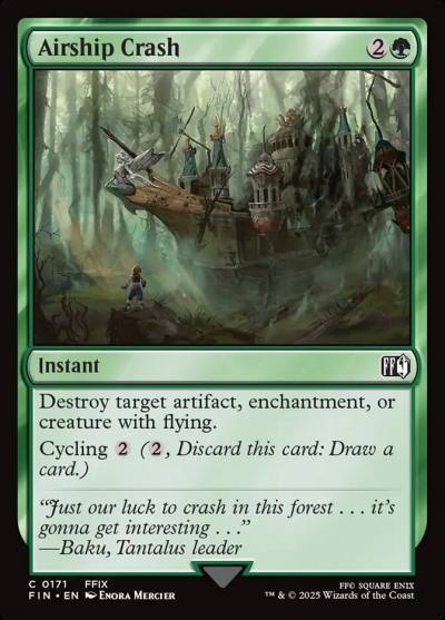 Airship Crash FIN-171 Final Fantasy Magic card