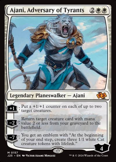 Ajani, Adversary of Tyrants J25-157 Foundations Jumpstart Magic card
