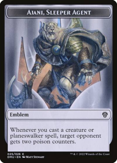 Ajani, Sleeper Agent Emblem TDMU-25 Dominaria United Tokens Magic card