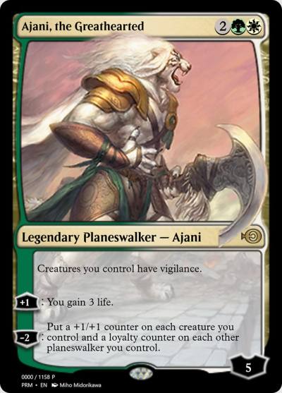Ajani, the Greathearted PRM-72295 Magic Online Promos Magic card