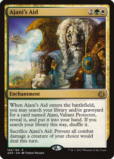 Ajani's Aid AER-188 Aether Revolt Magic card