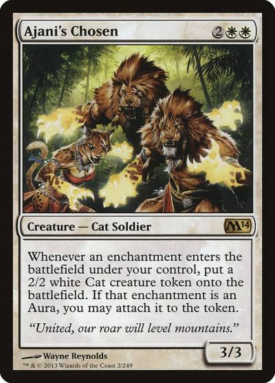 Ajani's Chosen M14-2 Magic 2014 Magic card