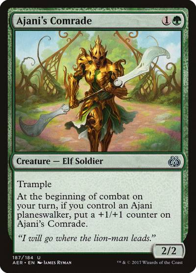 Ajani's Comrade AER-187 Aether Revolt Magic card