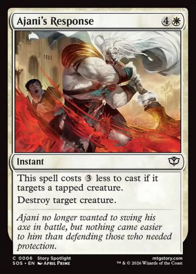 Ajani's Response SOS-6 Secrets of Strixhaven Magic card