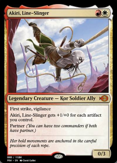Akiri, Line-Slinger PRM-86154 Magic Online Promos Magic card
