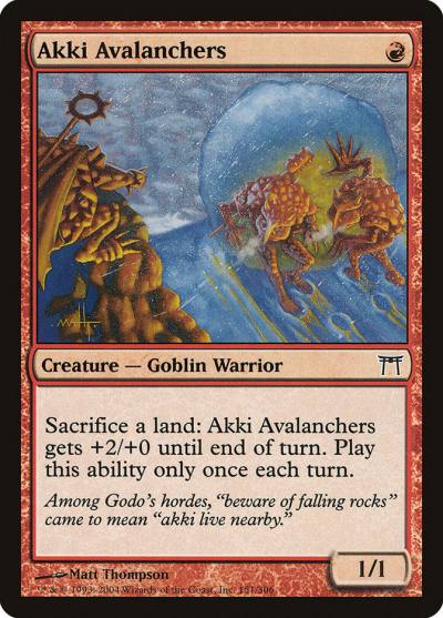 Akki Avalanchers CHK-151 Champions of Kamigawa Magic card