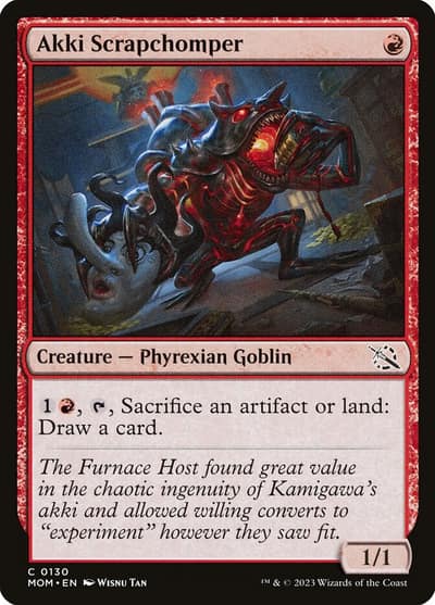 Akki Scrapchomper 130 March of the Machine Magic card