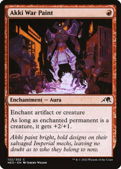 Akki War Paint NEO-132 Kamigawa: Neon Dynasty Magic card