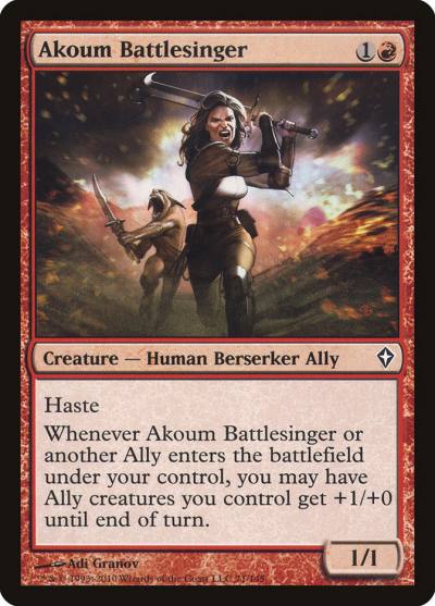 Akoum Battlesinger WWK-71 Worldwake Magic card
