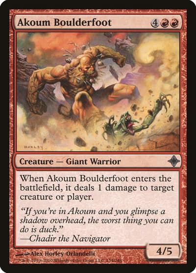 Akoum Boulderfoot 134 Rise of the Eldrazi Magic card
