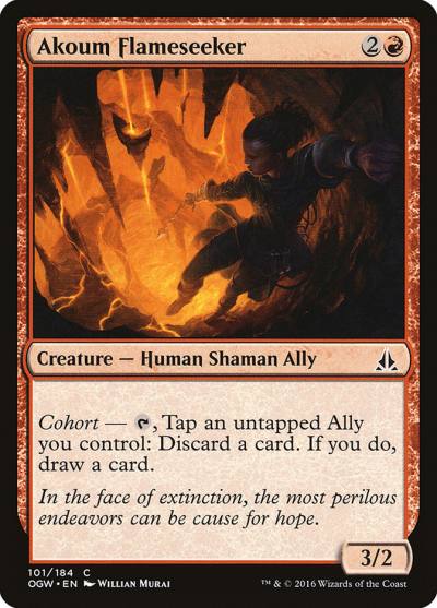 Akoum Flameseeker OGW-101 Oath of the Gatewatch Magic card