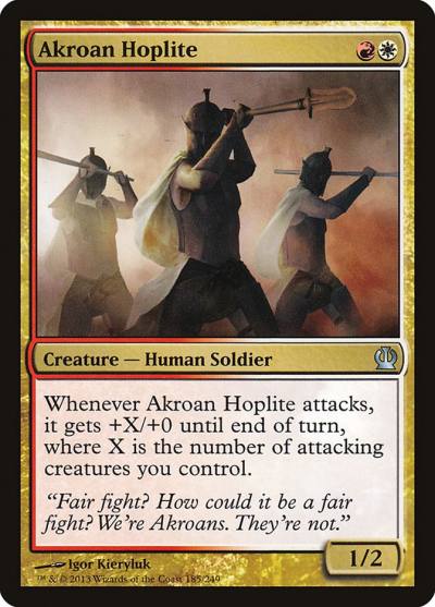 Akroan Hoplite THS-185 Theros Magic card