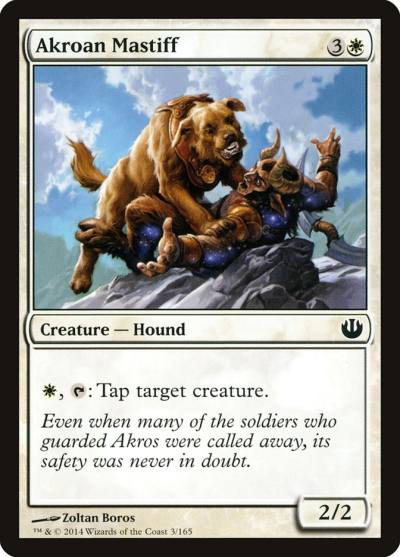 Akroan Mastiff 3 Journey into Nyx Magic card