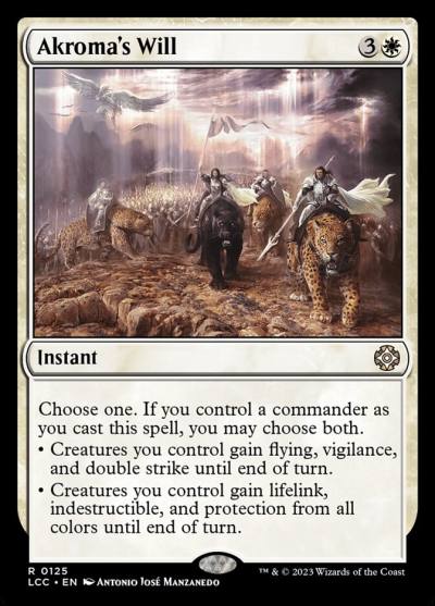 Akroma's Will LCC-125 The Lost Caverns of Ixalan Commander Magic card
