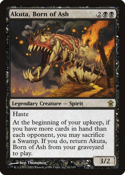 Akuta, Born of Ash 61 Saviors of Kamigawa Magic card