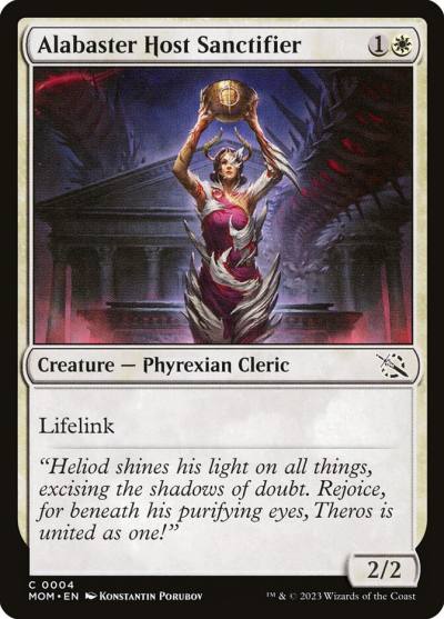 Alabaster Host Sanctifier MOM-4 March of the Machine Magic card