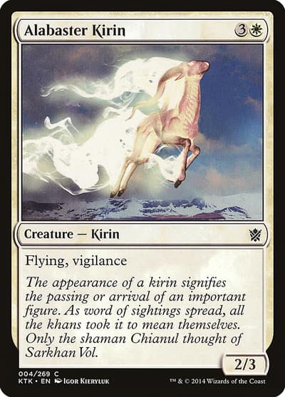 Alabaster Kirin KTK-4 Khans of Tarkir Magic card