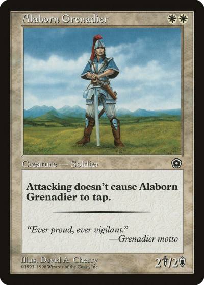 Alaborn Grenadier 2 Portal Second Age Magic card
