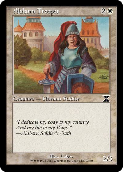 Alaborn Trooper ME4-2 Masters Edition IV Magic card