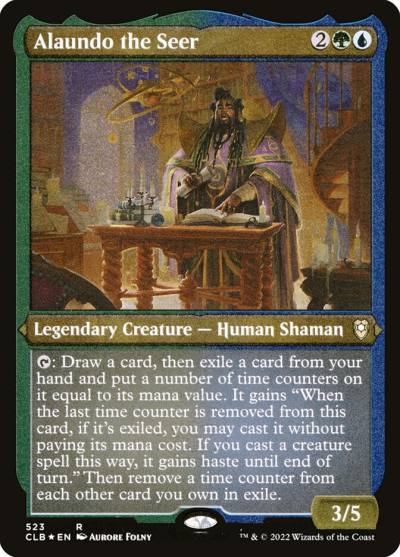 Alaundo the Seer CLB-523 Commander Legends: Battle for Baldur's Gate Magic card