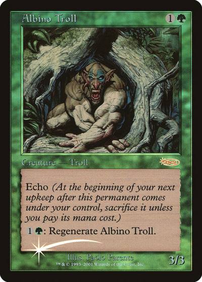 Albino Troll F02-2 Friday Night Magic 2002 Magic card