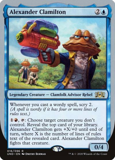 Alexander Clamilton UND-16 Unsanctioned Magic card